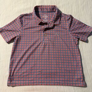 Rhoback Kids Polo - Red and Blue Checkered